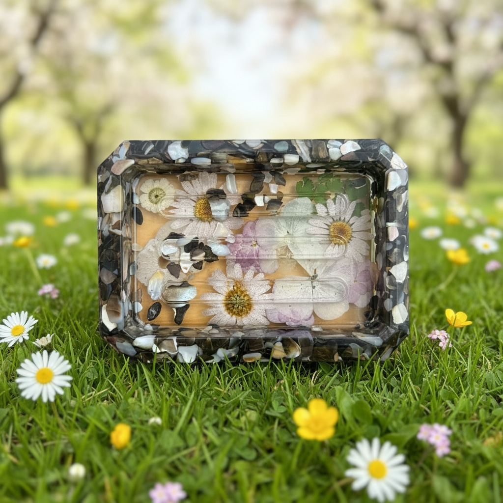 Resin Flower Soap Dish