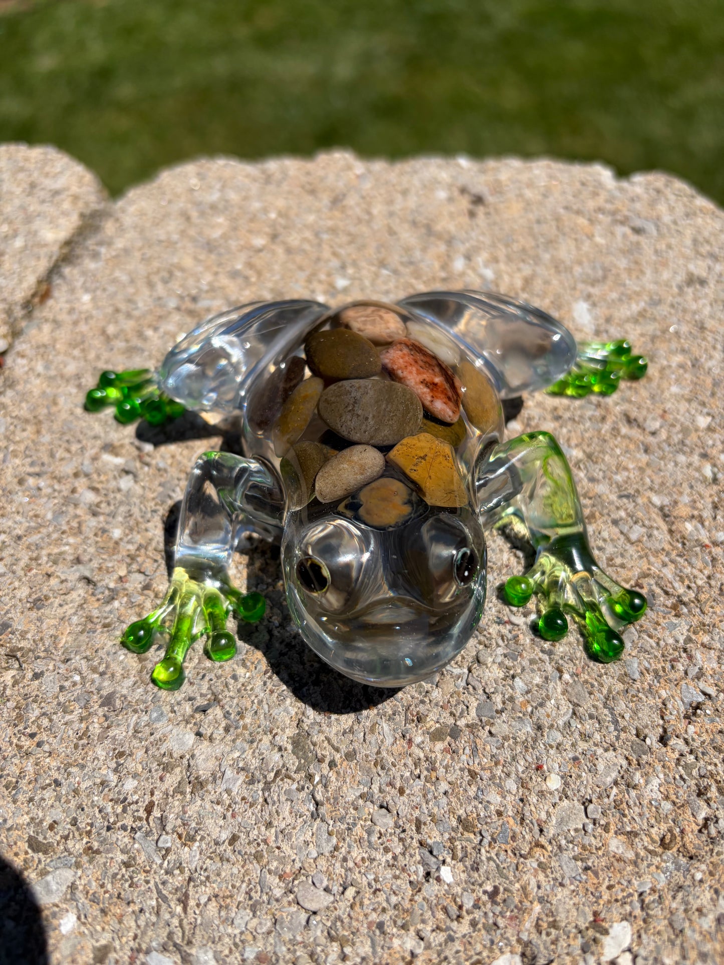 Handmade Resin Frogs