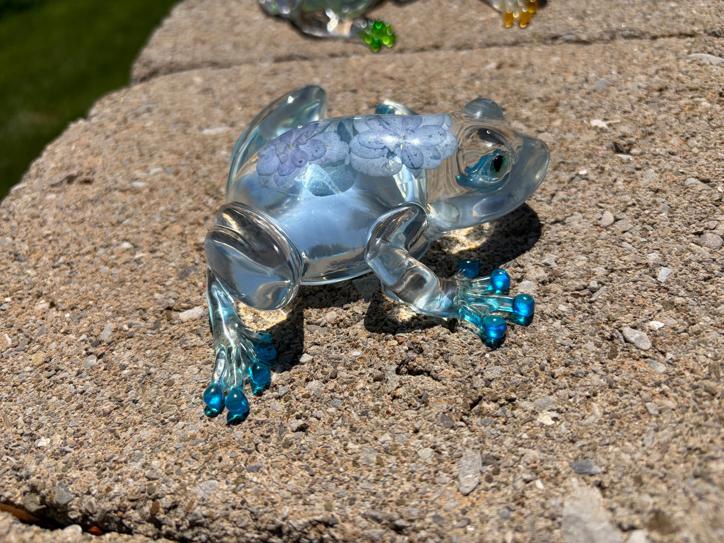 Handmade Resin Frogs