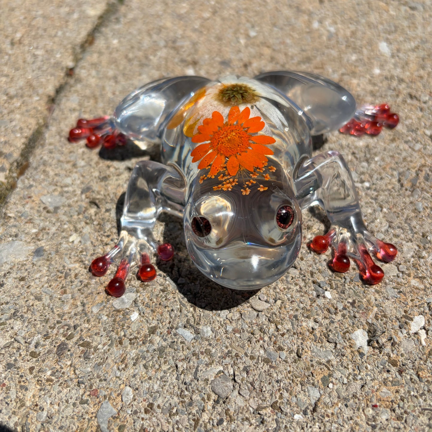 Handmade Resin Frogs
