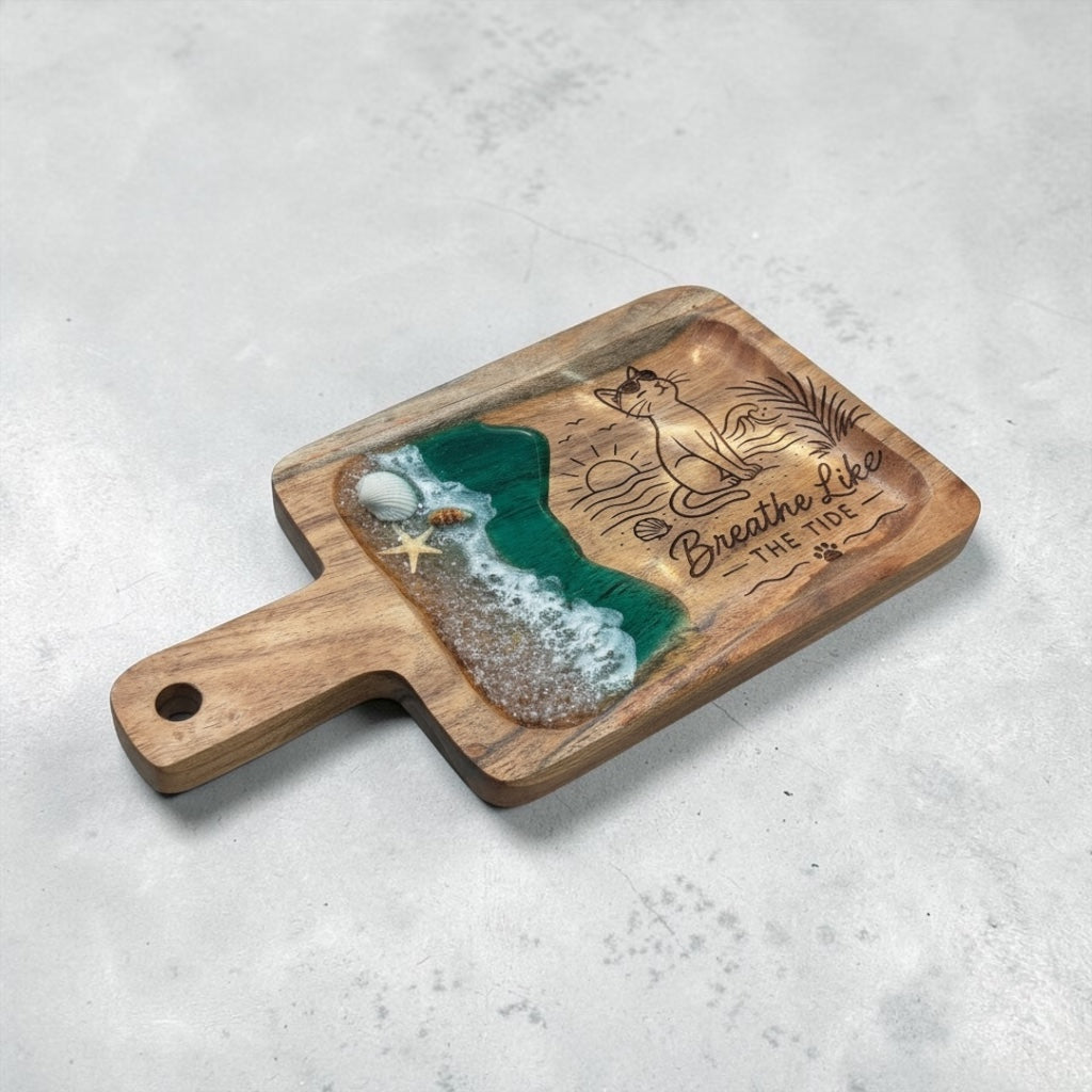 Tiki Mojitos Ocean Wave Resin Mini Board